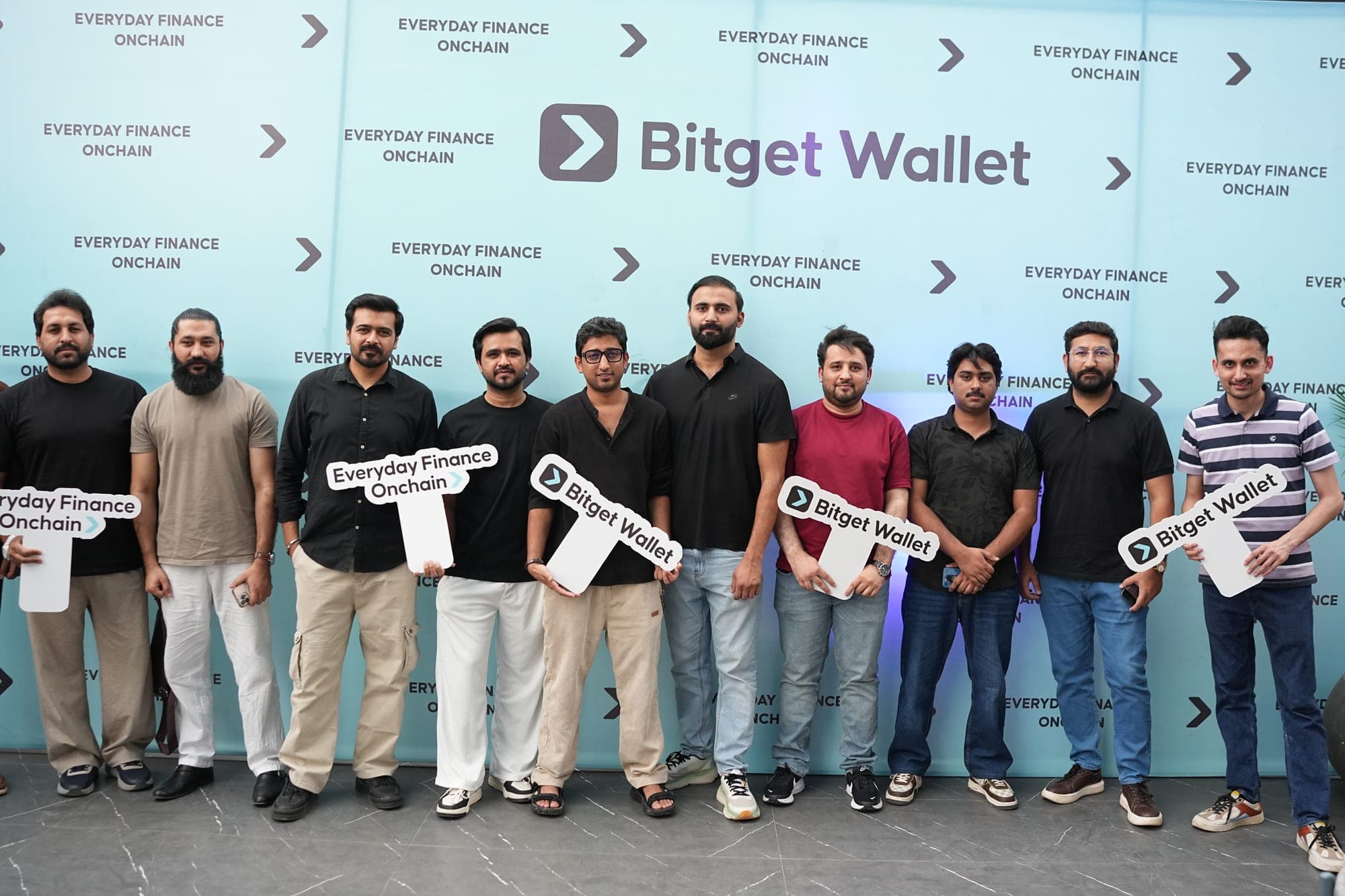 Bitget Wallet team members at the event